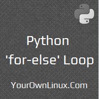 python-for-else-loop-with-break-continue-statements