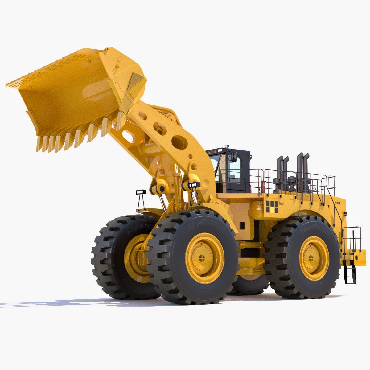3D Custom Modelling: 3D Model Wheel Loader Caterpillar 994F