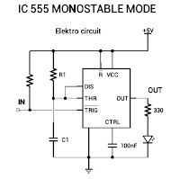 gambar skema ic 555 monostable circuit