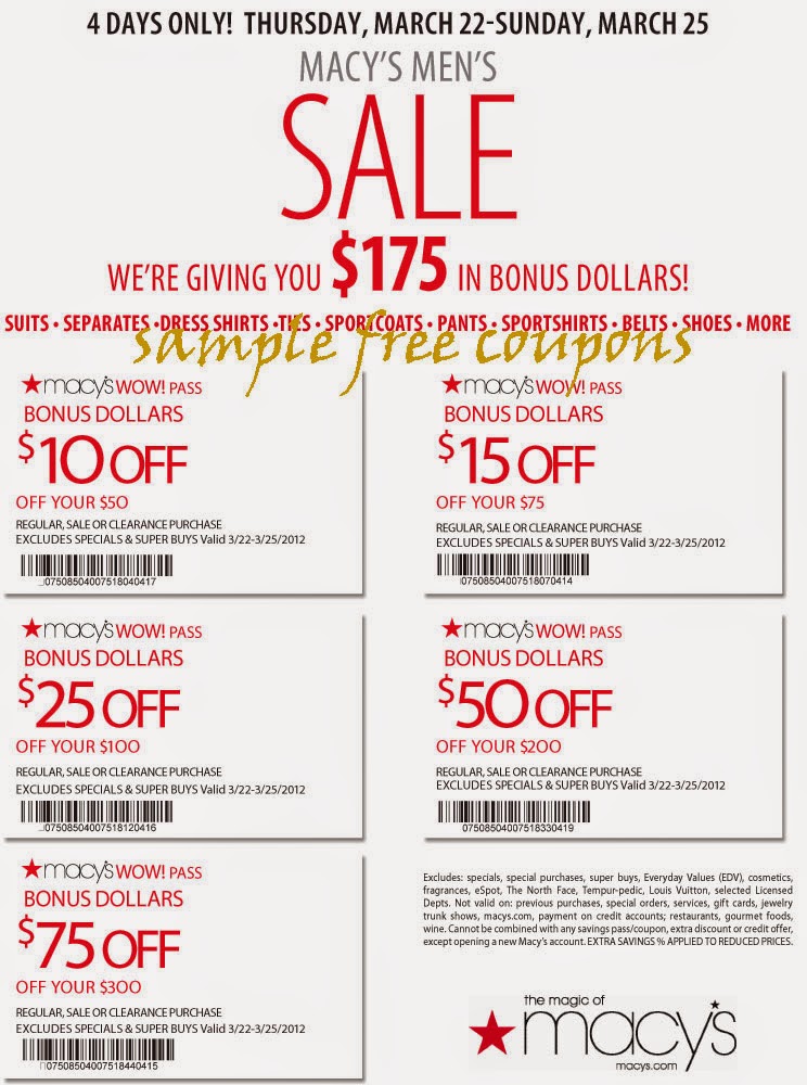 15% Macy&#39;s Printable Coupon you Sign Up here