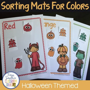 Color Sorting Mats with Different Themes, Perfect for Kindergarten Activities