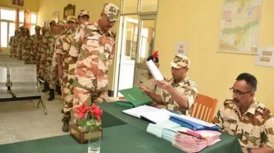 ITBP Service Voters Cast First Vote for Lok Sabha Polls 2019