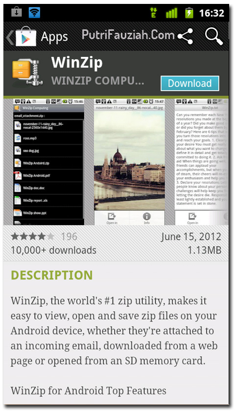 winzip download for android