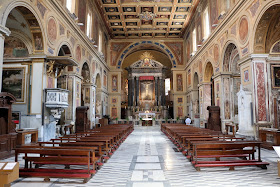 The Basilica of San Lorenzo in Lucina can be found  a short distance from the Palazzo Montecitorio 