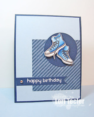 Happy Birthday card-designed by Lori Tecler/Inking Aloud-stamps and dies from Clear and Simple Stamps