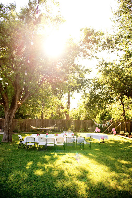 Backyard dinner party