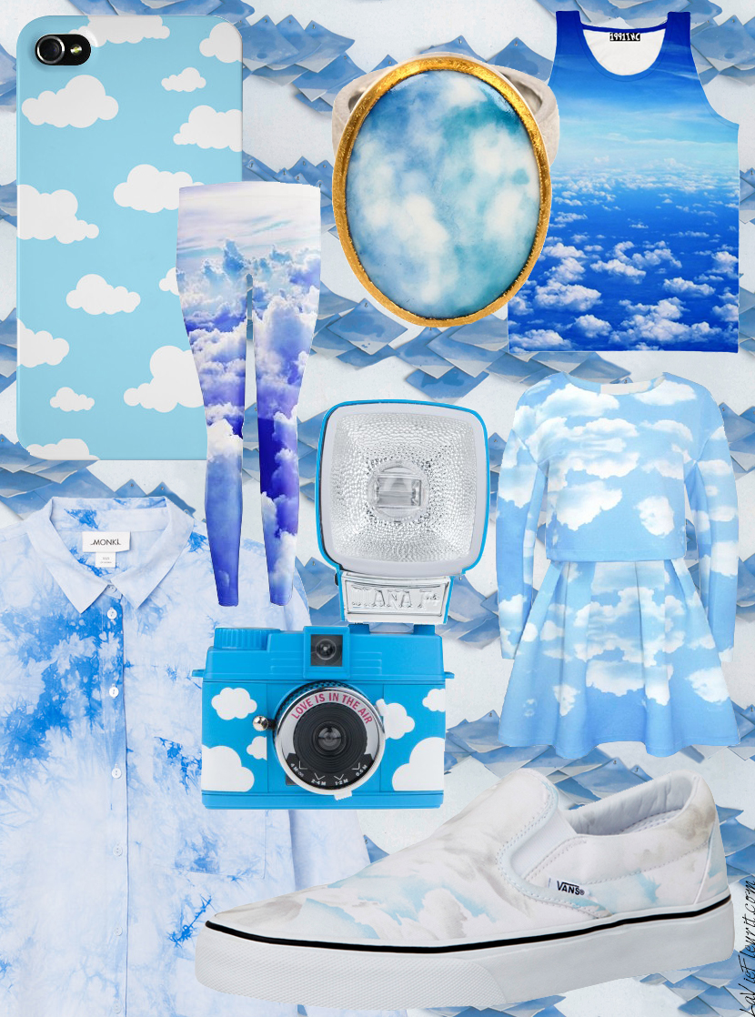 Trend File | With my Head in the Clouds by La Vie Fleurit !!! Mix and Match, Fashion, Accessories, Lifestyle, Shoes, Brands, Trends, Trend File, Style, Styling, Moodboard, Casual, Interior, Wish List, Must Have, Sky, Air, Dream, Monki, Lomography, Aristide, Pieter Stockmans, Vans, Kenzo, Materia Prima, The Diary, 1991INC, Sugarpills, Choies, Blog, Blogger, Fleur Feijen