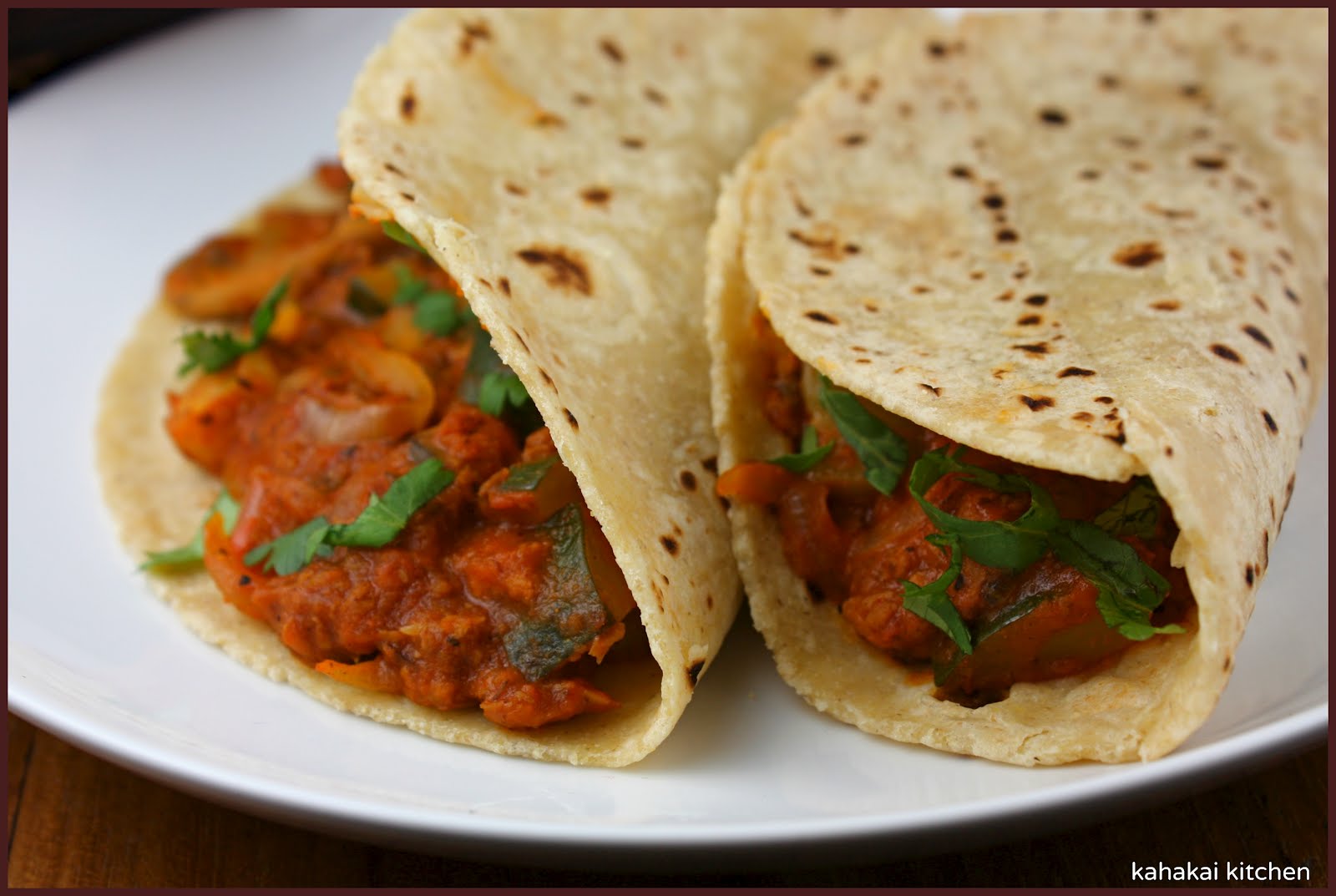 Kahakai Kitchen ZucchiniMushroom Tacos with (SoyRizo) Chorizo (Tacos