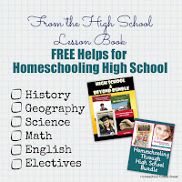 Free Helps for Homeschooling High School - From the High School Lesson Book on Homeschool Coffee Break @ kympossibleblog.blogspot.com