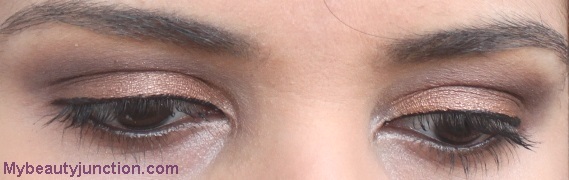 Bronze smoky eye makeup with Sephora Blockbuster 