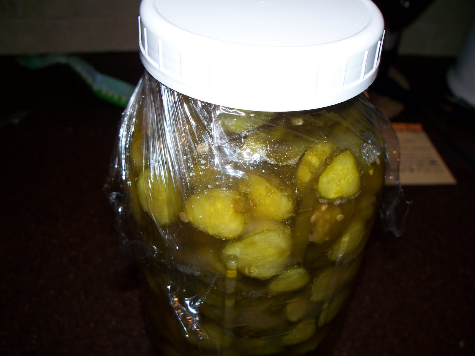 upside down pickle jar