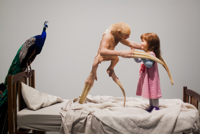 Patricia Piccinini - peacock curious affection