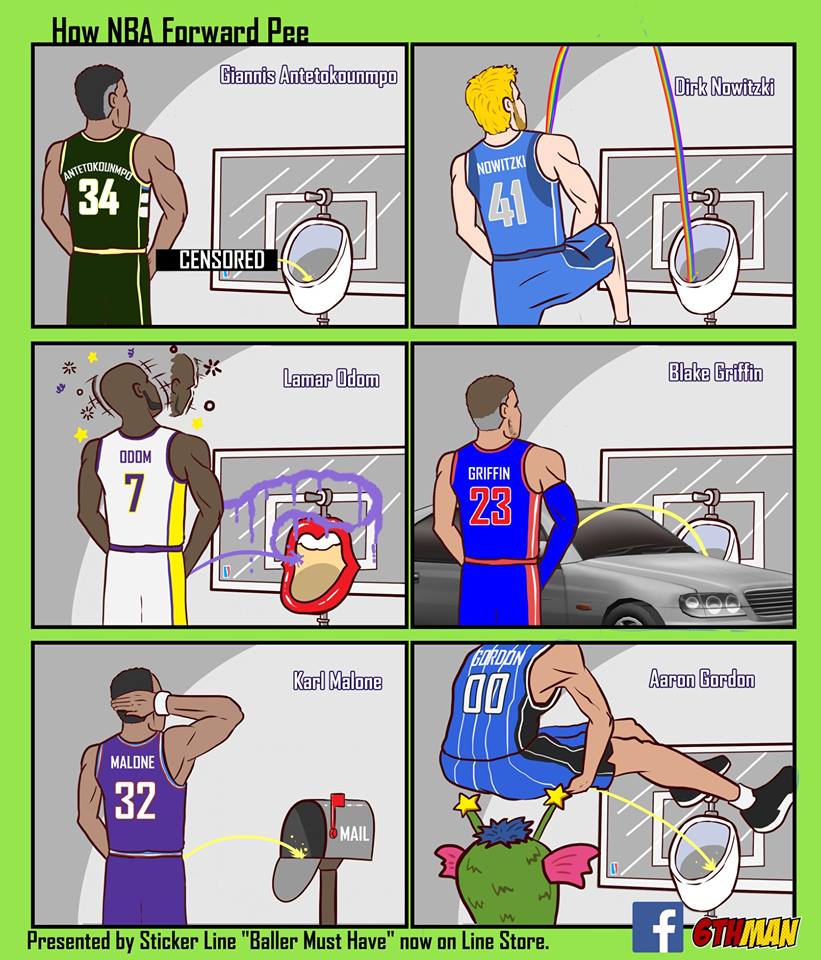 Nba選手のプレースタイルをおしっこで表現するとこうなる