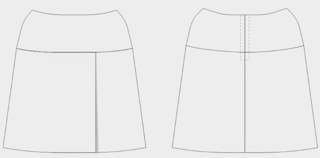 Imaginesque: Free Skirt with Overlap Sewing Pattern