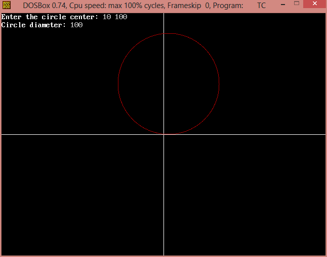 Generating Line, Circle and Ellipse using C++