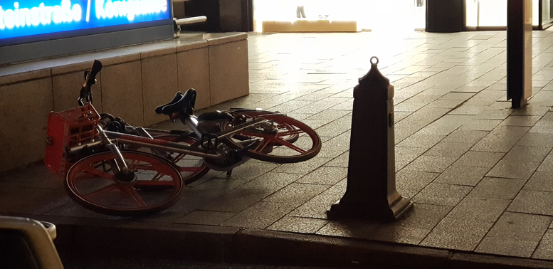 TAXIMANN: Leihräder: mangelnde Standfestigkeit