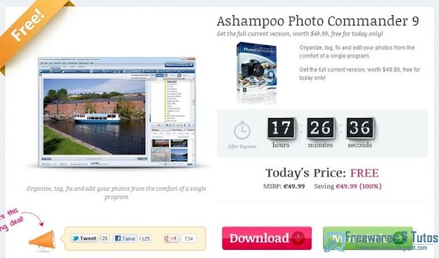 Offre promotionnelle : Ashampoo Photo Commander 9 gratuit !