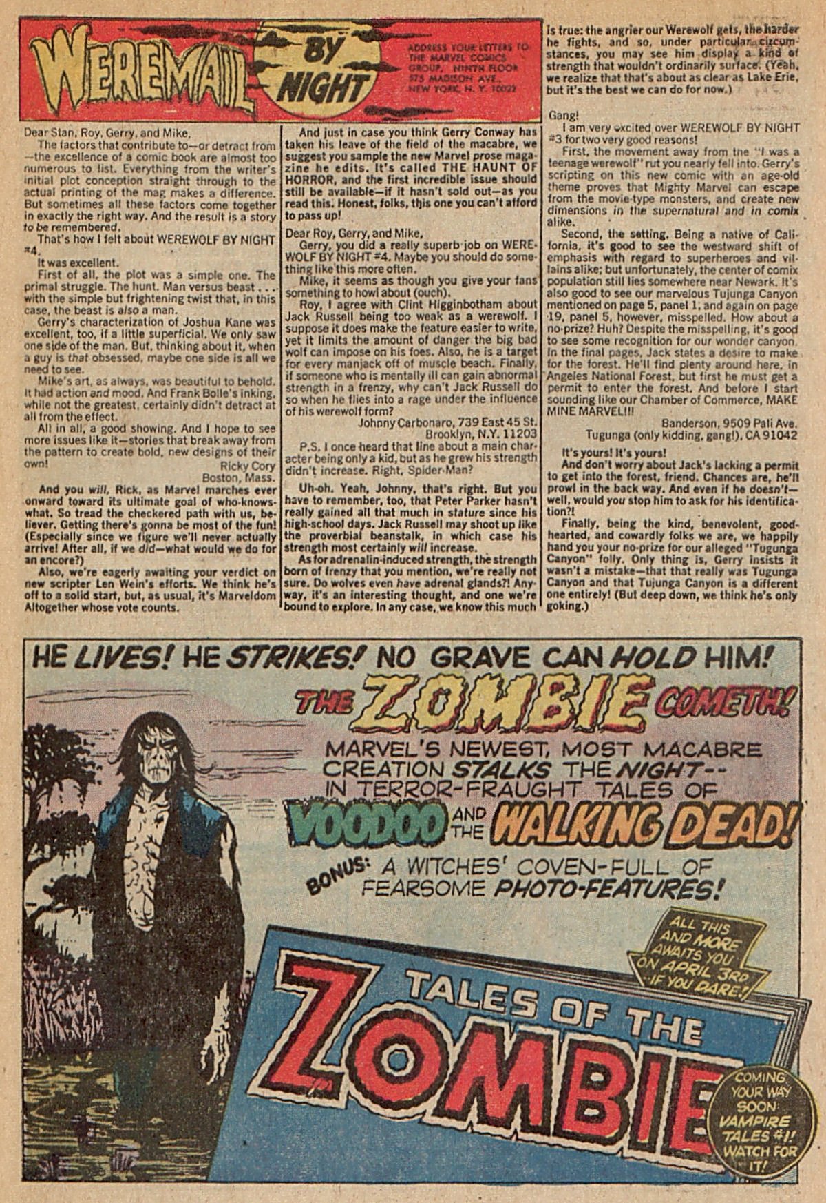 Read online Werewolf by Night (1972) comic -  Issue #7 - 23