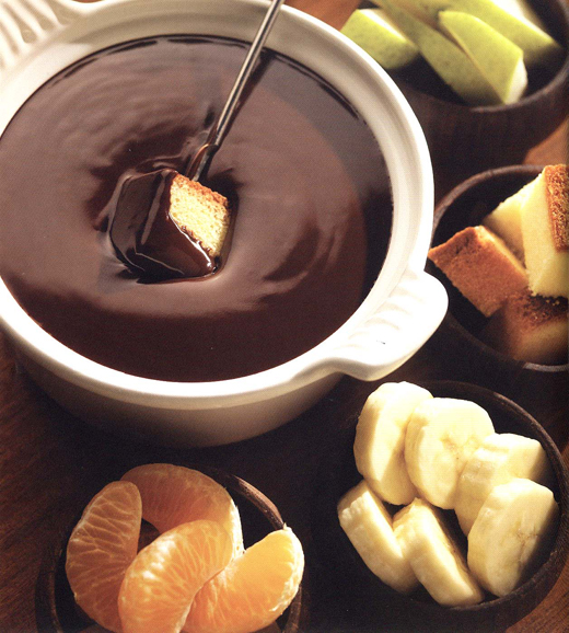 Blog da Fabi Fondue de chocolate Lindt