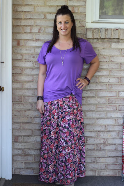 Ask Away...: Outfit of the Day: Floral Skirt