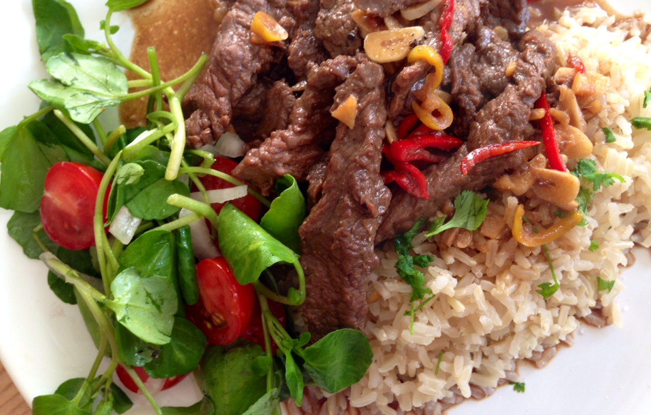 Beef Loc Lac, Thai Beef