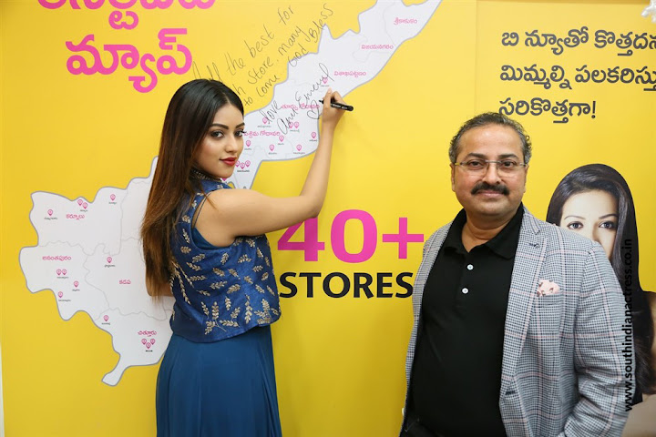 Anu Emmanuel launches B New Mobile Store at Bapatla