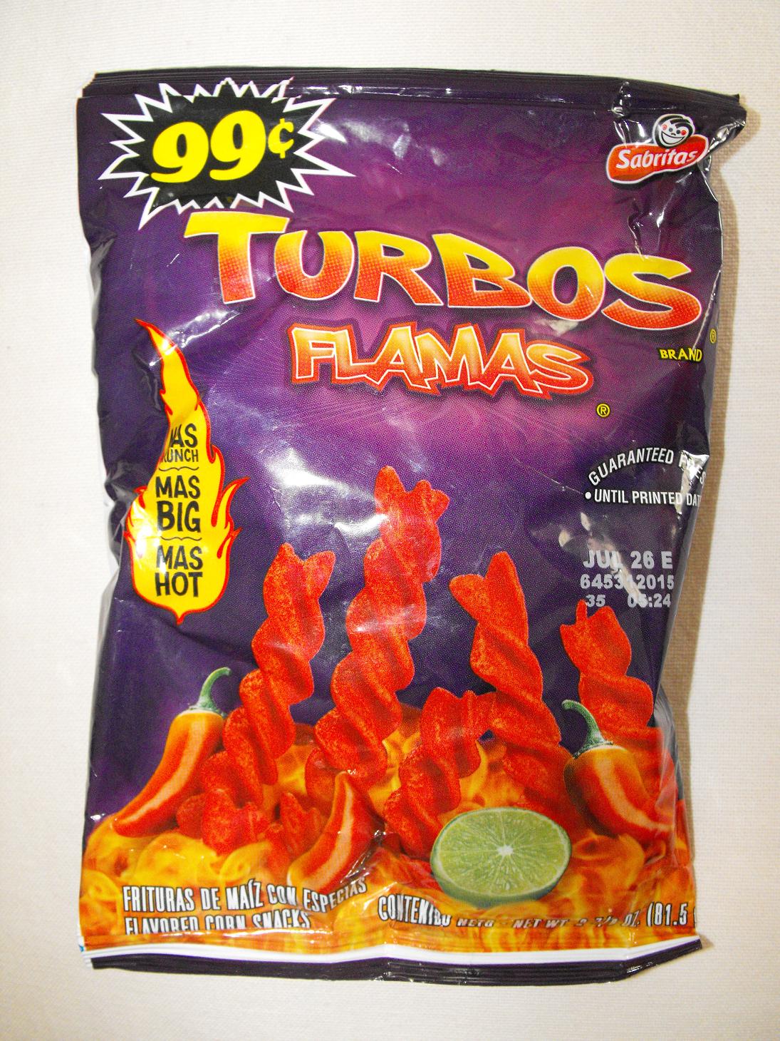 Hot Chicks Eatin' Spicy Chips Snack 176 Turbos Flamas Flavored Corn