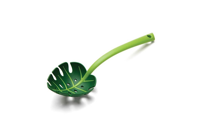 Monstera leaf spoon by Elinor Portnoy