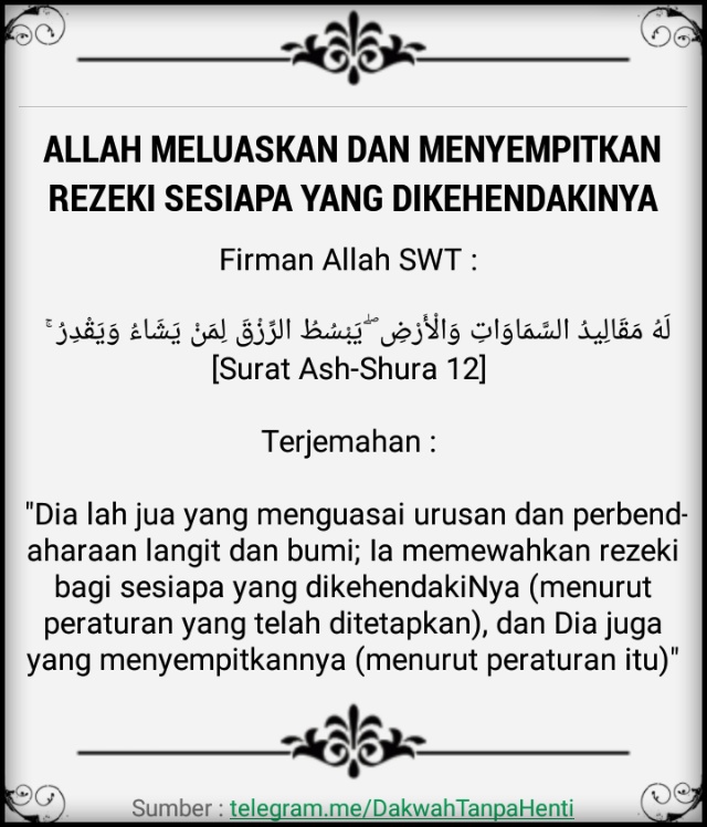 Job review Rezeki dari Allah