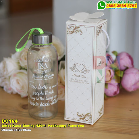 Botol Kaca Bening 420ml Packaging Paperbox Botol Kaca Bening 420ml Packaging Paperbox