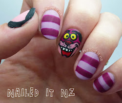 cheshire cat alice nail wonderland