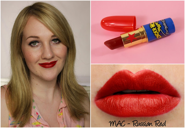 MAC Russian Red lipstick swatches & review