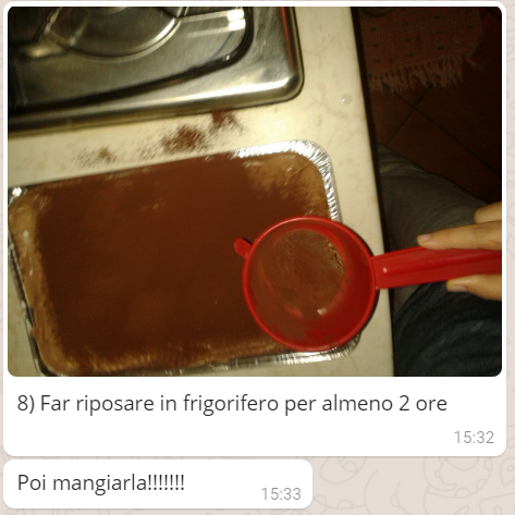 Testo regolativo con la torta Pan di Stelle