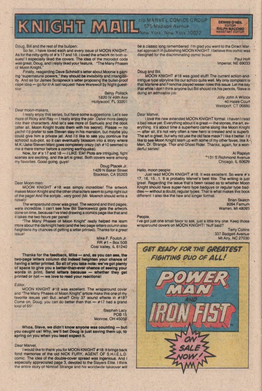 Moon Knight (1980) issue 21 - Page 29