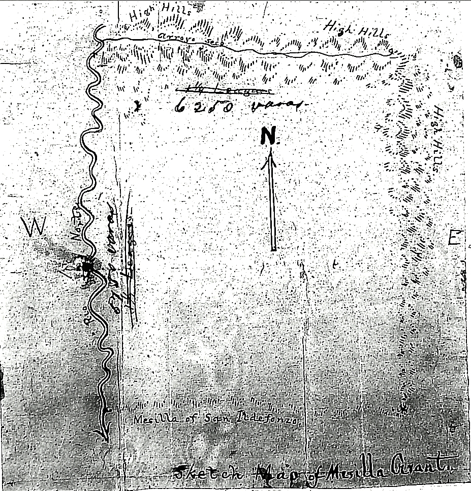 1598 New Mexico Jose Trujillo Land Grant 1700 Mesilla and Arroyo