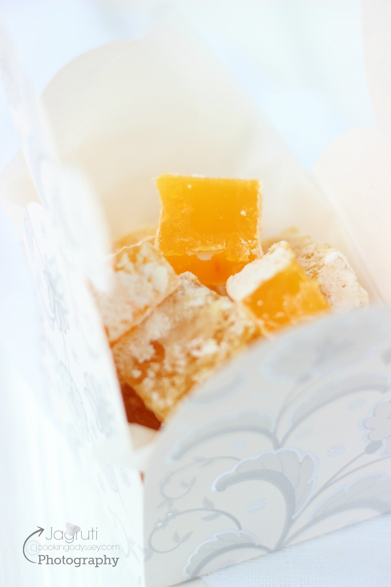 Orange and Cinnamon Turkish Delight M/W method Jagruti's Cooking Odyssey