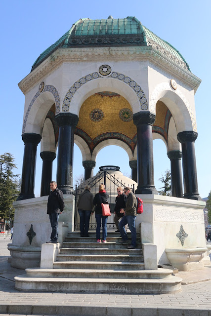 German Fountain was built originated from Germany to commemorate the second anniversary of German Emperor WilhelmII's visit to Istanbul in 1898 at Hippodrome in Istanbul, Turkey German Fountain was built originated from Germany to commemorate the second anniversary of German Emperor WilhelmII's visit to Istanbul in 1898 at Hippodrome in Istanbul, Turkey