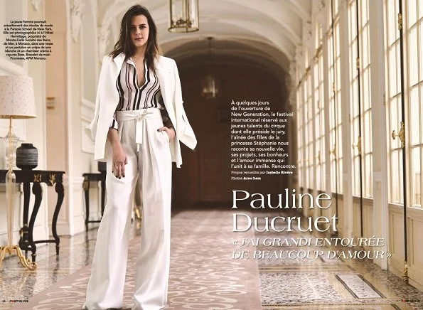 On the last issue of Point de Vue magazine, an interview which bears the photos of Pauline Ducruet daughter of Princess Stephanie of Monaco was published