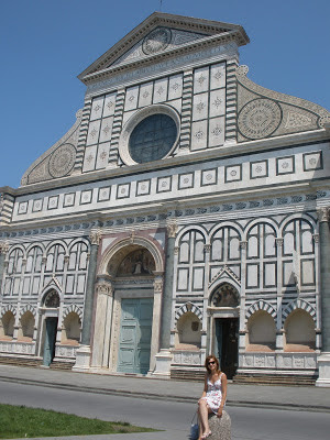 Santa María de la Novella, con la fachada de mármol