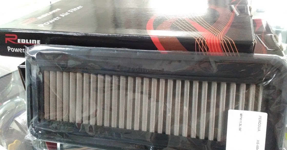 Redline Performance Power Air Filter Stainless Steel Type Myvi Alza