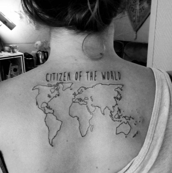 World Map Tattoos