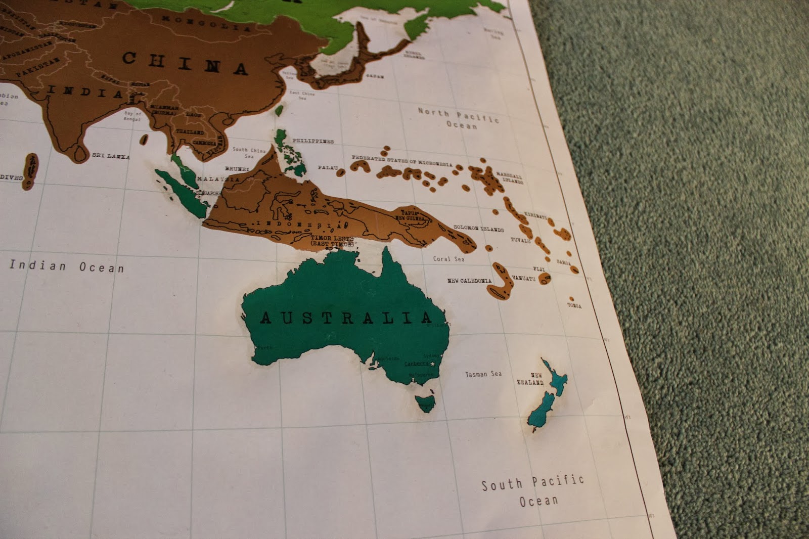 Scratch Map xoxo Enchanted Living