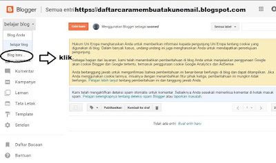 Cara Buat Blog Gratis di Blogger