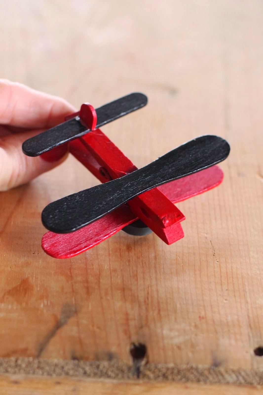 DIY Clothespin and Popsicle Stick Airplane The Idea King