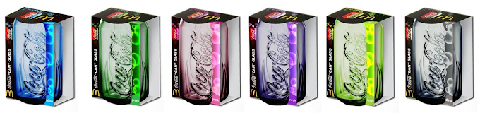 Giving away a set of the all new Coca Cola CAN GLASSES