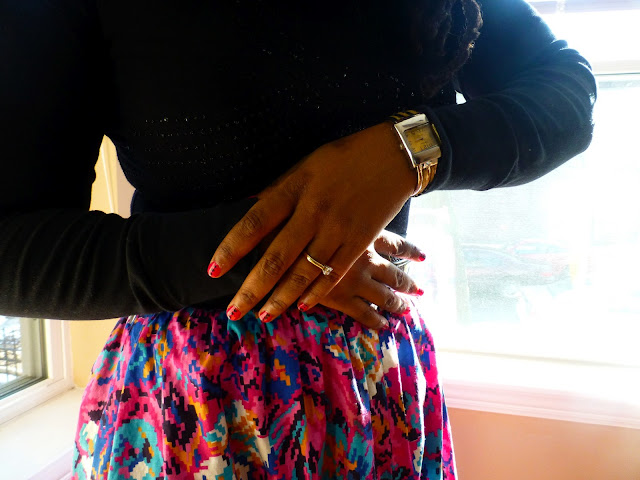 Thrifted Midi Skirt