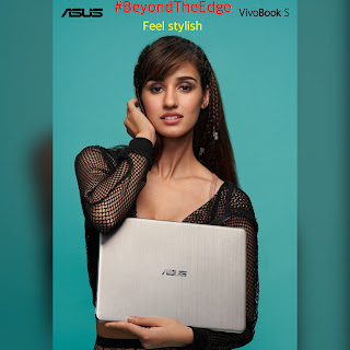 Disha patani Disha patani with asus notebook