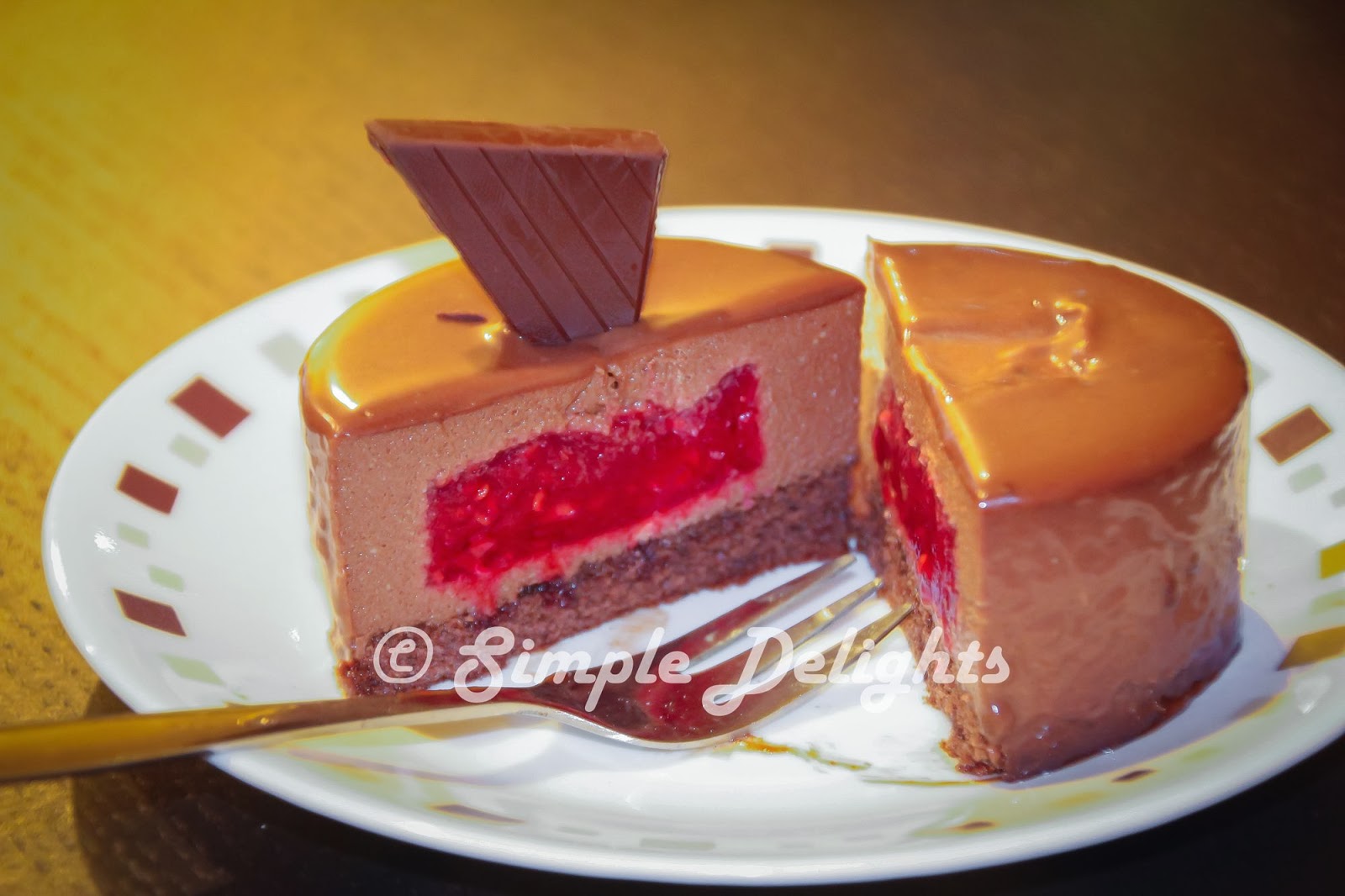 Simple Delights Raspberry Jelly Chocolate Mousse Cake