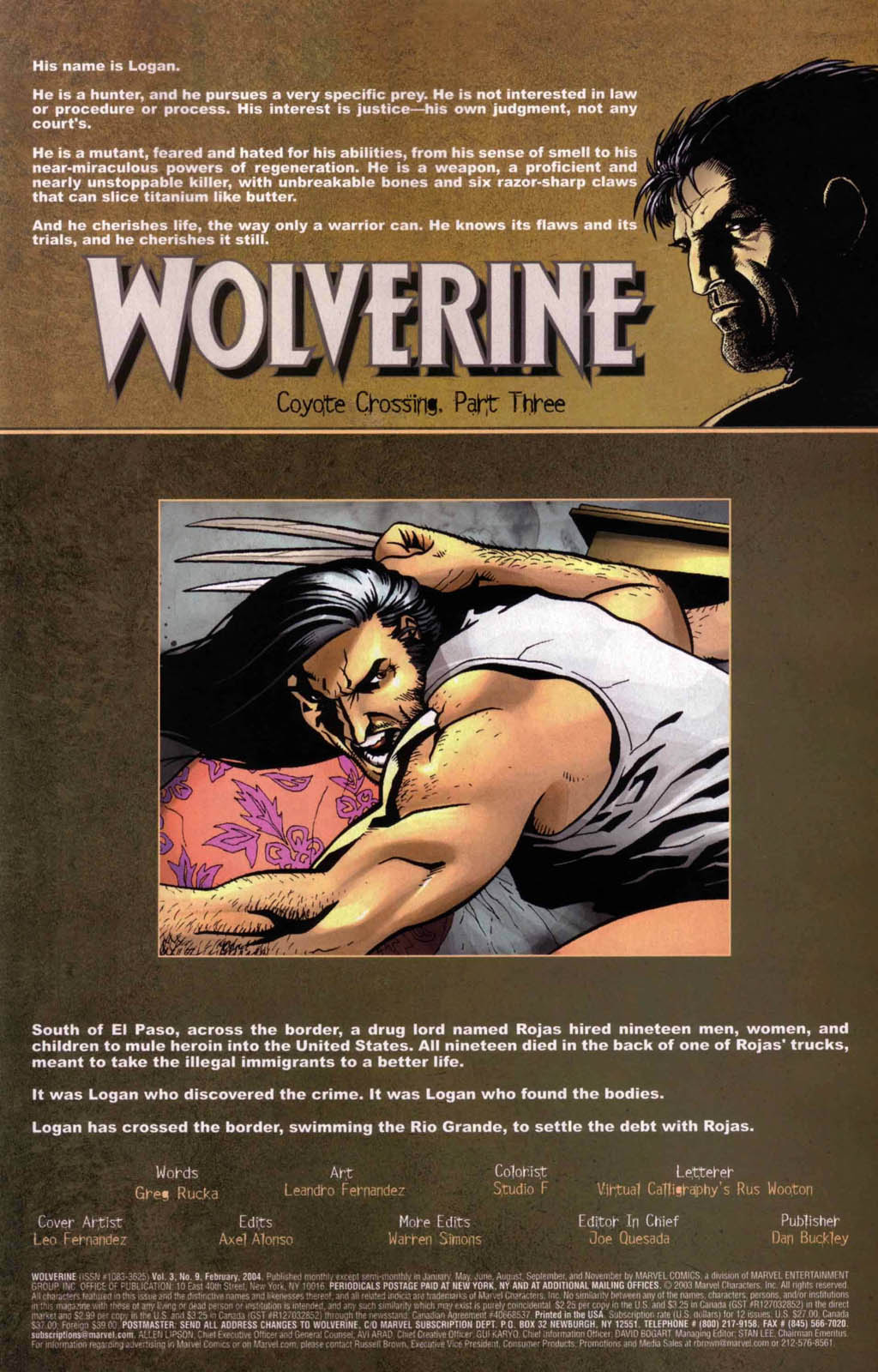 Read online Wolverine (2003) comic -  Issue #9 - 2