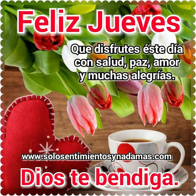 Feliz jueves.